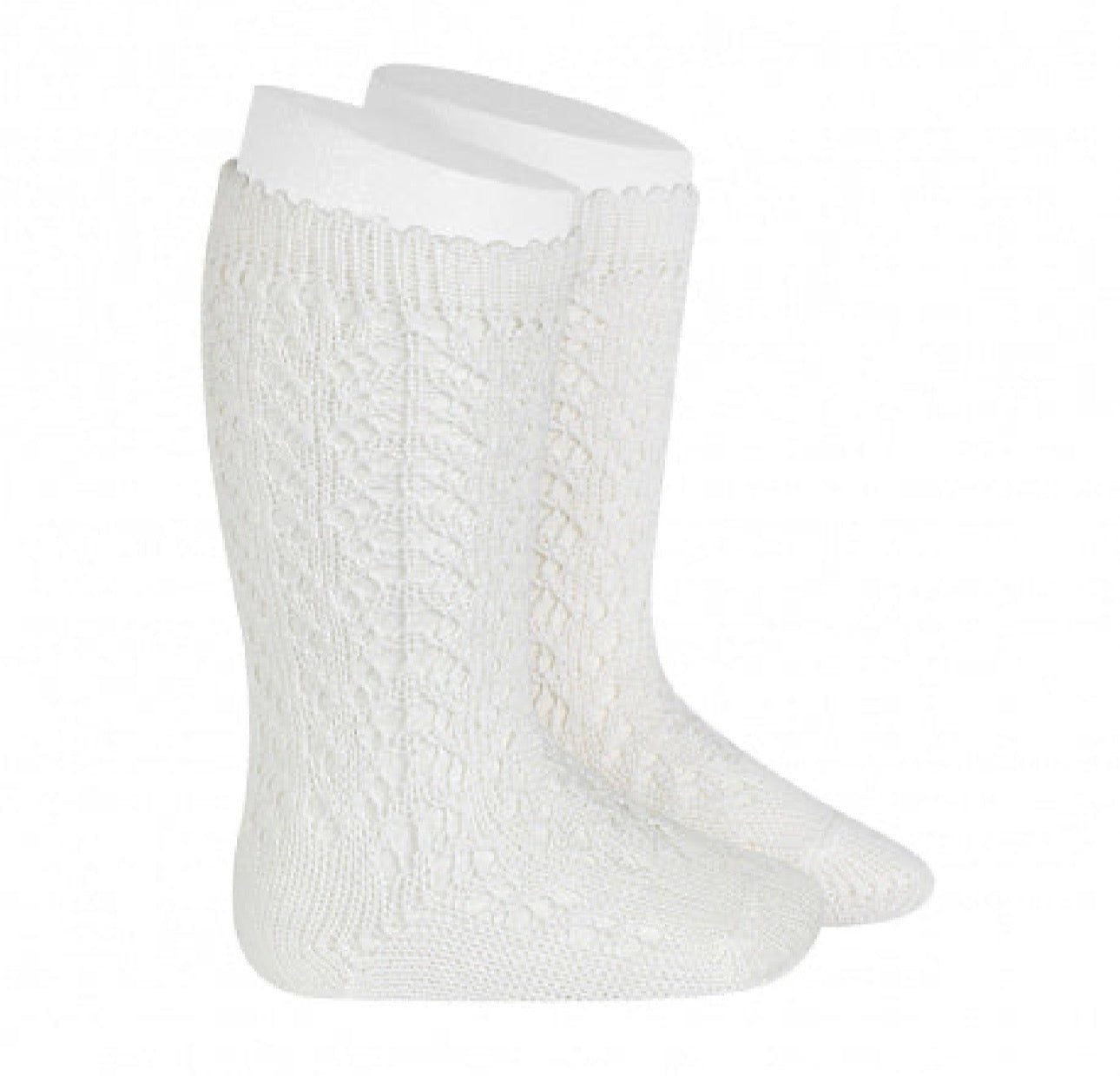🎀SS26 2518-2 Calze lunghe in cotone 100% traforate. - Condor