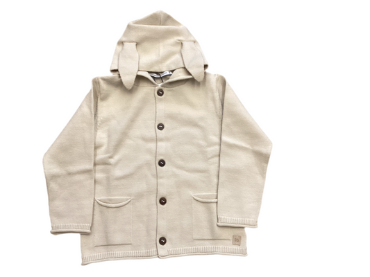 Ai hooded cardigan