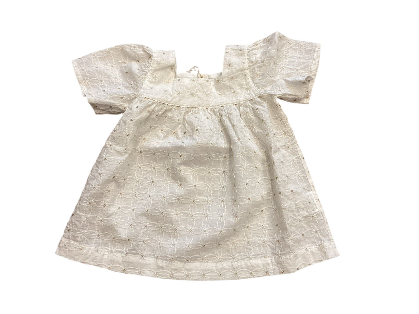 Abito fiore glitter oro Zhoe LYB1F