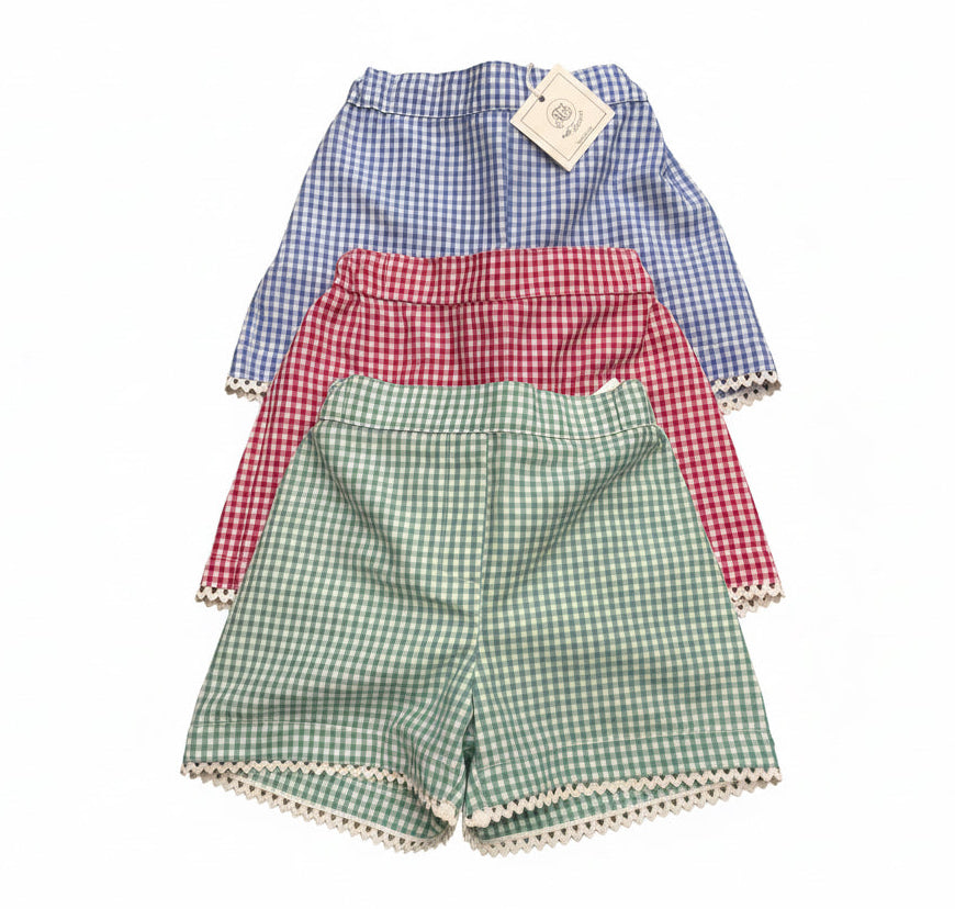 🌸SS26 shorts vichy M.Ferrari PND4bis