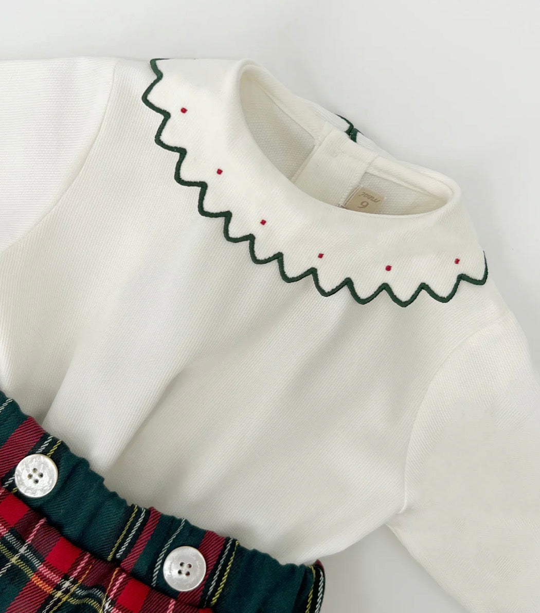 Set Coulotte tartan e body 1TBCT19.Z15V La Stupenderia✅