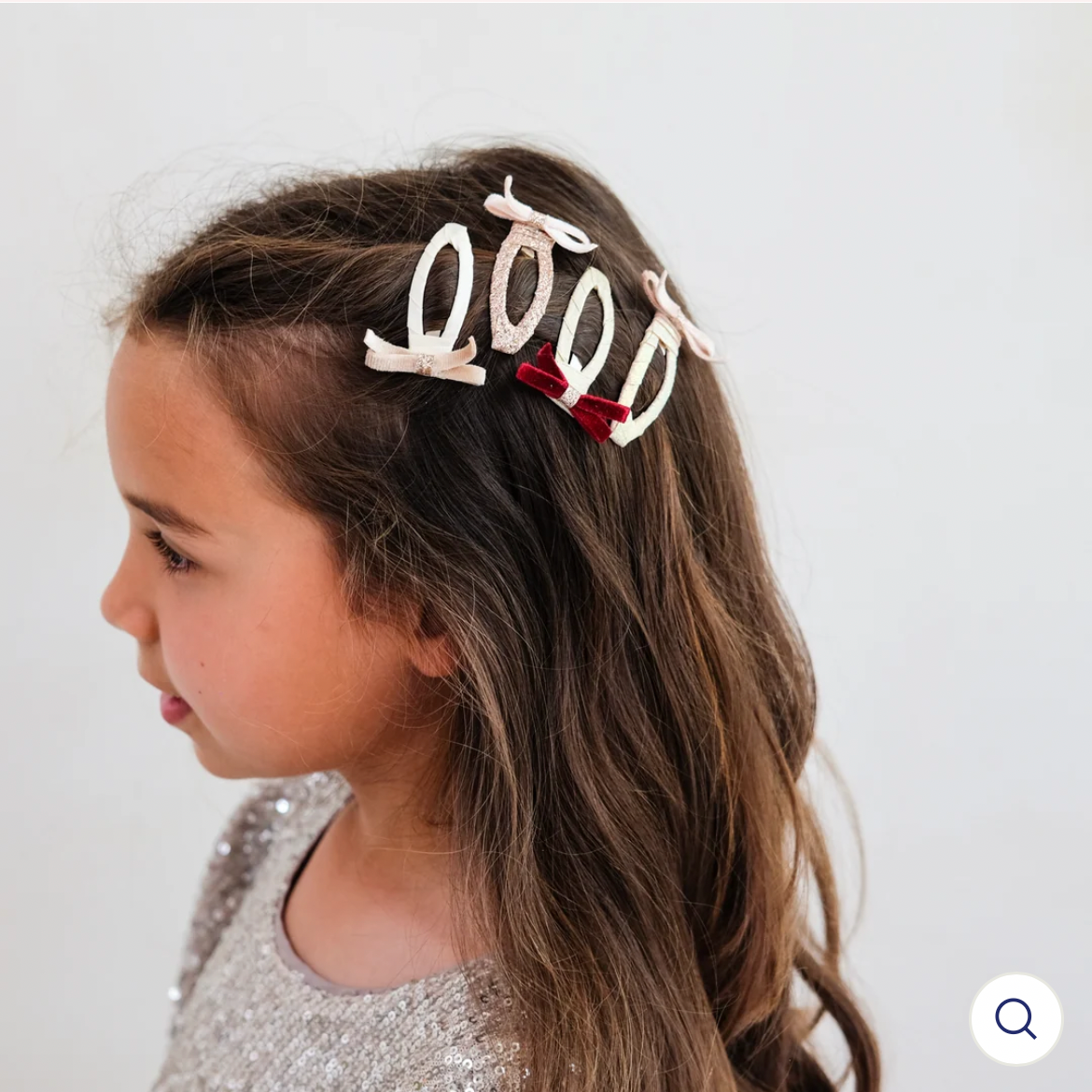 🎀AI26/27 Fiocco vellutato hair clips M.L