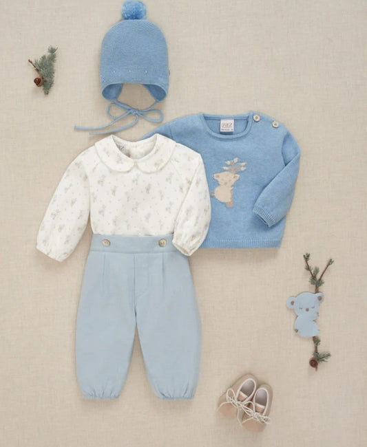 AW 25 SET BOY BLU PANTA E CAMICIA 006-153059