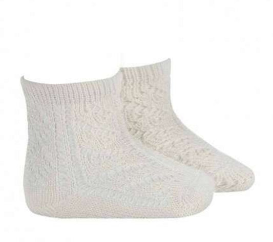 🎀SS26 3501-4 Calze Corto in cotone 100% traforate. - Condor