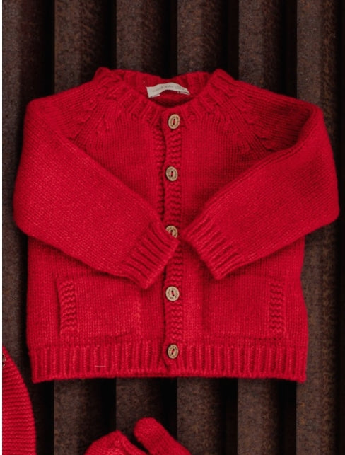 Set Snow Flake cardigan e dungarees I25 09308B