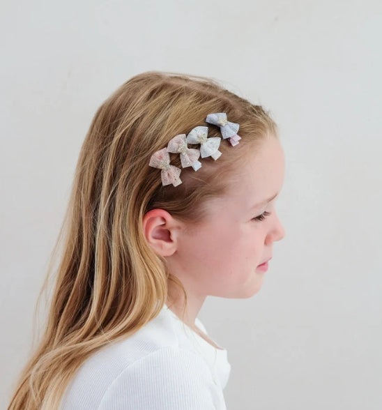 TUTU BOW MINI CLIPS