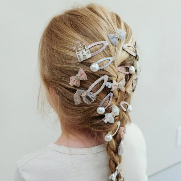TUTU BOW MINI CLIPS