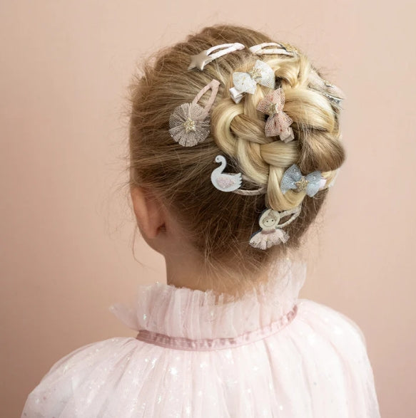 TUTU BOW MINI CLIPS
