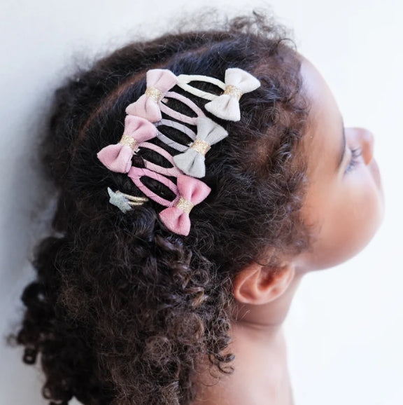 Tinkerbell velvet bow mini clic clacs