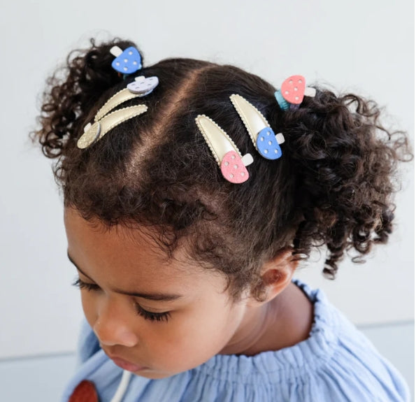 Toadstool mini mabel clips
