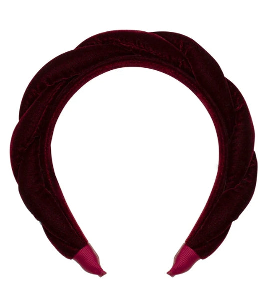 Oversize twist velvet alice