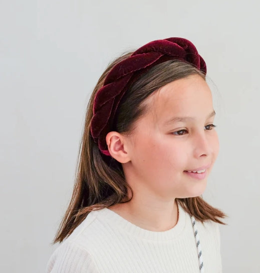 Oversize twist velvet alice