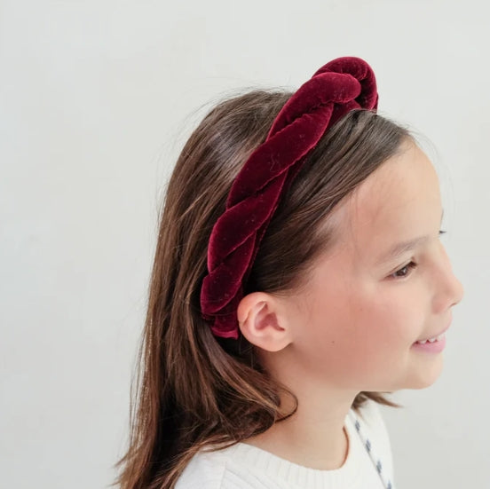 Oversize twist velvet alice