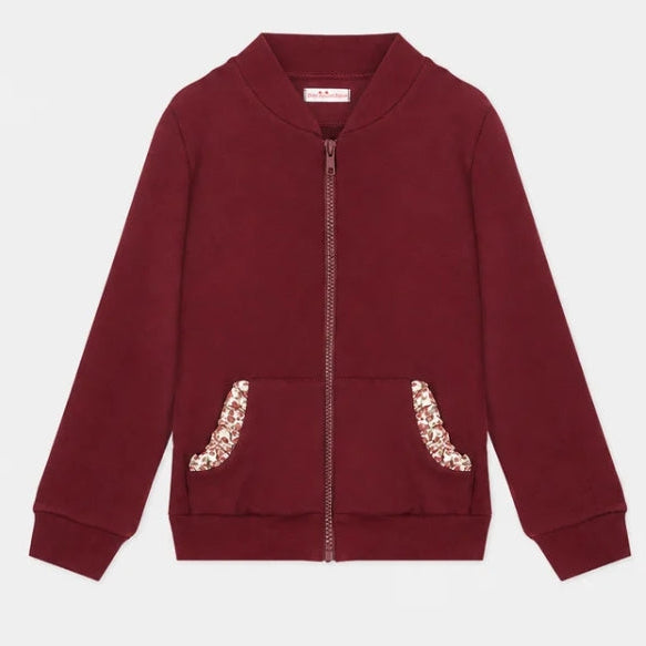 🐡Felpa Zip Bambina Cotone FLP-FL-18 P.R