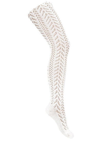 🎀SS26 2531-1 Collant Traforato Bambina in Cotone – Cóndor | Made in Spain