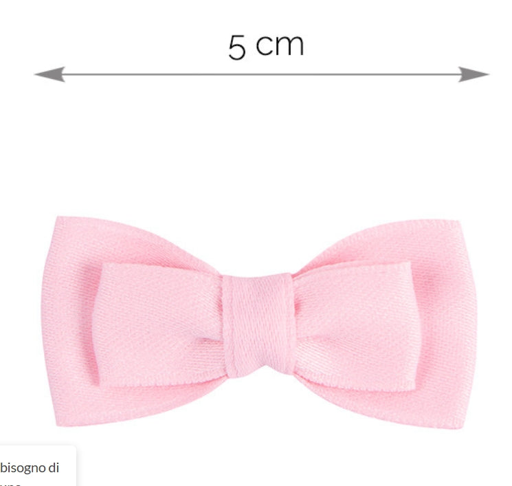 🎀SS26 Fermaglio per capelli con piccolo fiocco in raso.– Cóndor