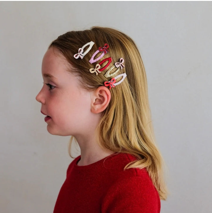 🎀 AI26/27 Cutesy bow mini hair clips M.L