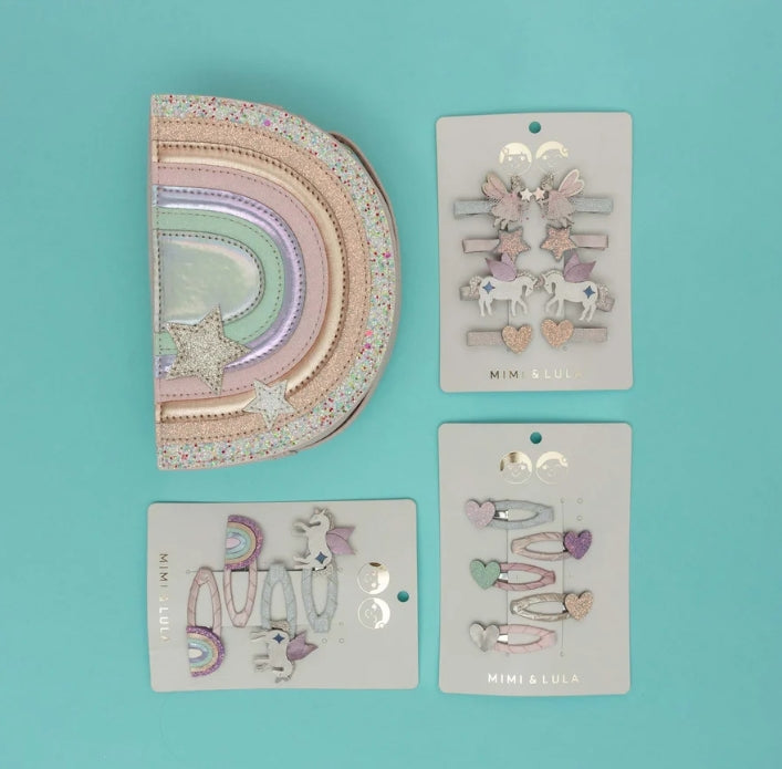 🎀 AI26/27 Unicorn and rainbow hair clips  M.L