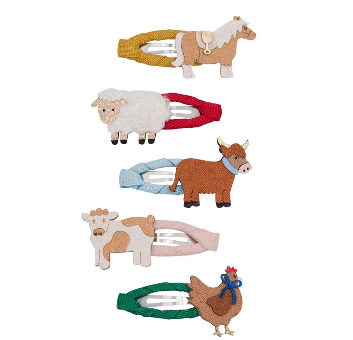 🎀 AI26/27 Fun farm mini hair clips M.L