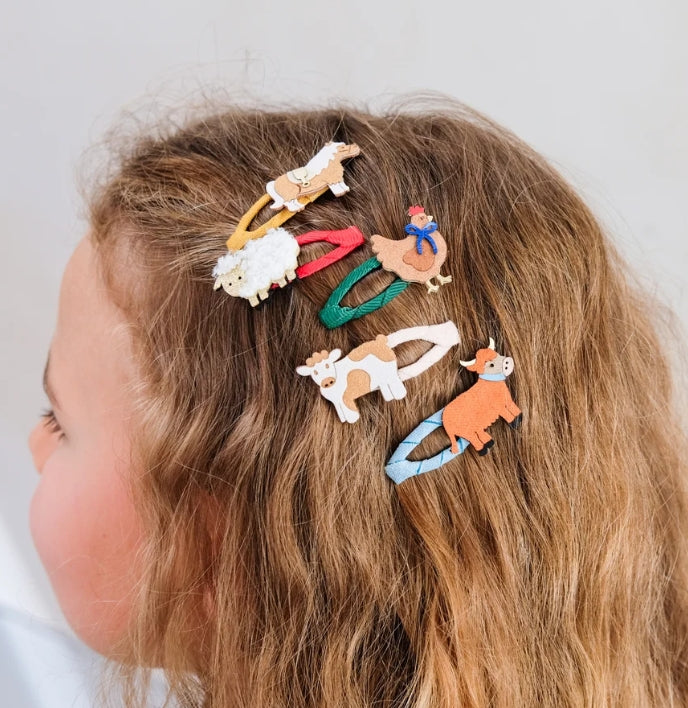 🎀 AI26/27 Fun farm mini hair clips M.L