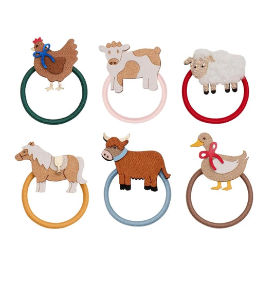 🎀AI26/27 Fun farm mini hair ties M.L