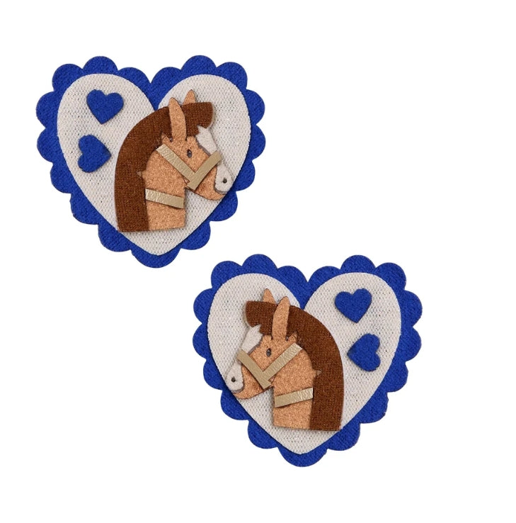 🎀 AI26/27 Pony scalloped heart salon hair clips M.L