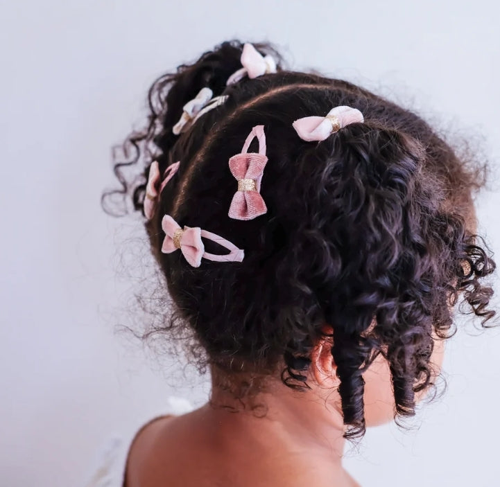 🎀 AI26/27 Velvet tinkerbell mini hair clips M.L