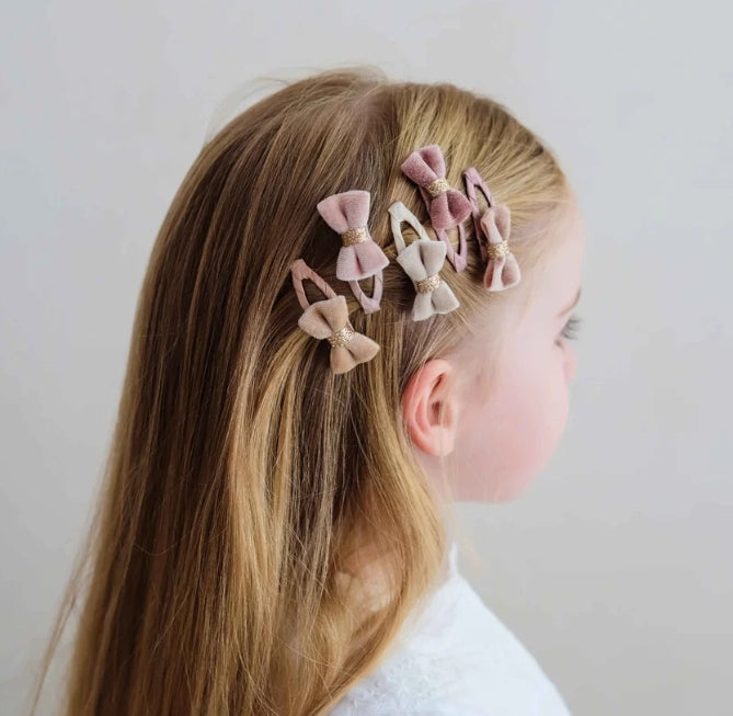🎀 AI26/27 Velvet tinkerbell mini hair clips M.L