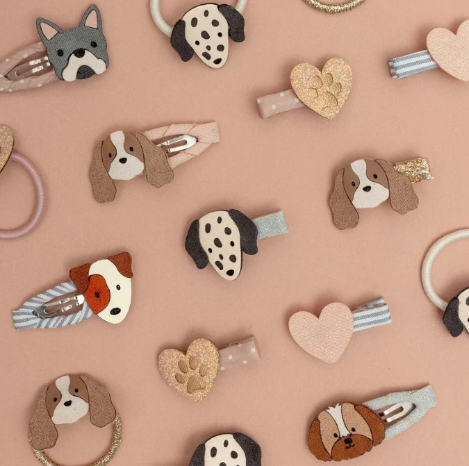 🎀 AI26/27 Puppy love mini hair clips M.L