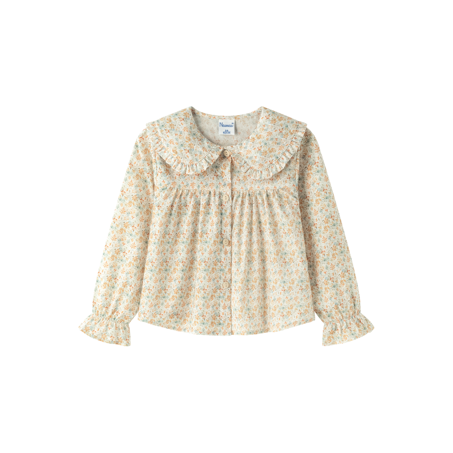 Blusa a maniche lunghe collo Peter Pan inverno bambina JGI95759