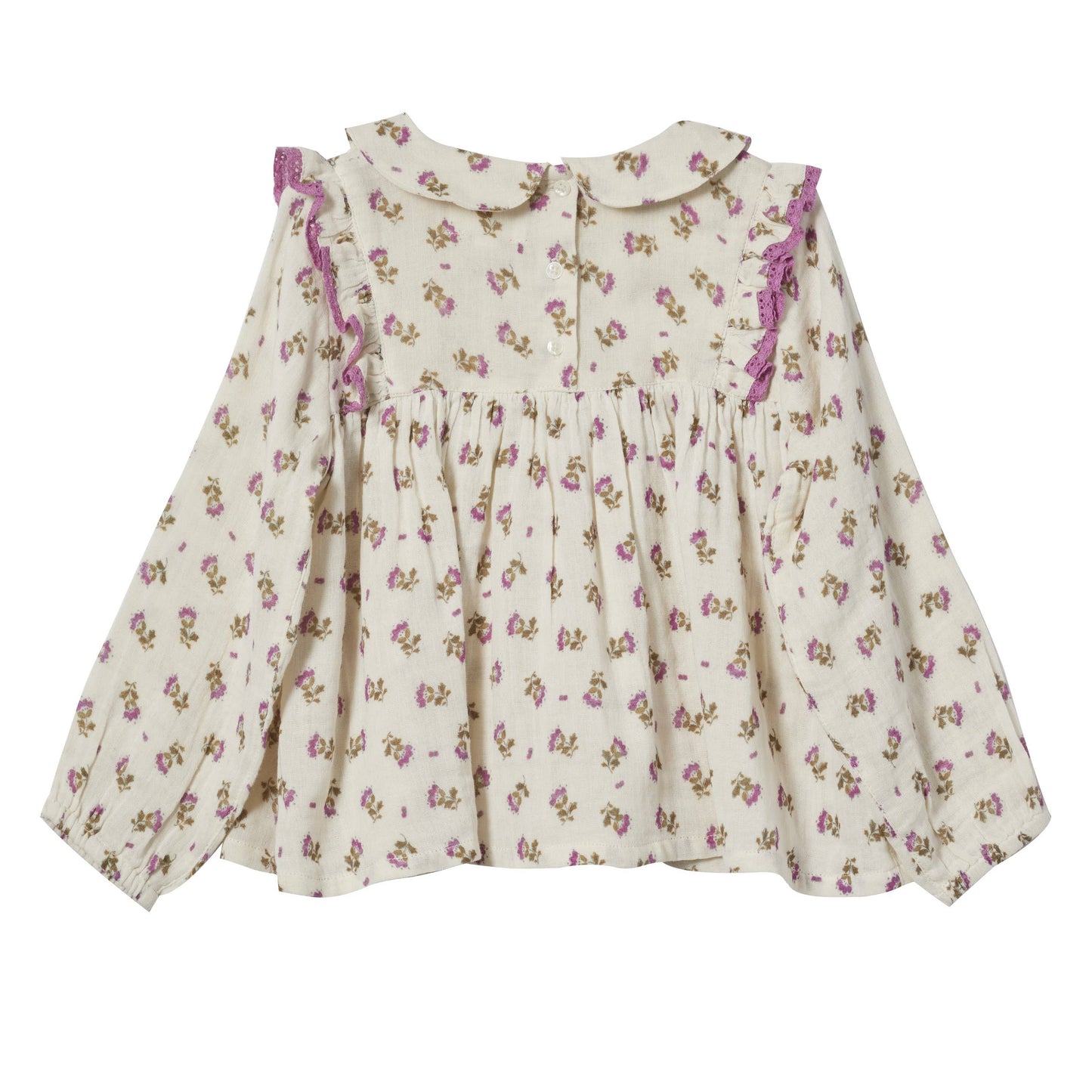 Blusa stampata a fiori - Manon Ecru