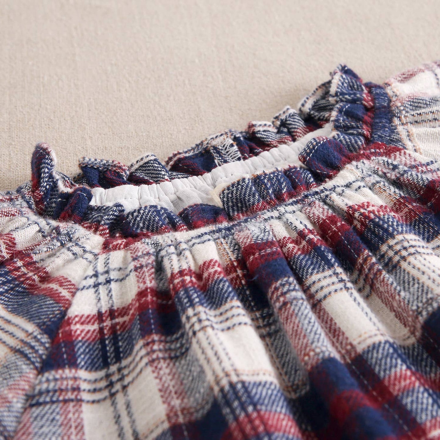 Abito in flanella scozzese blu e bordeaux 11410081-5