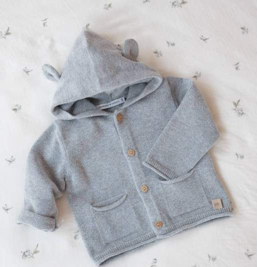 Cardigan con Cappuccio - Jeans Blue