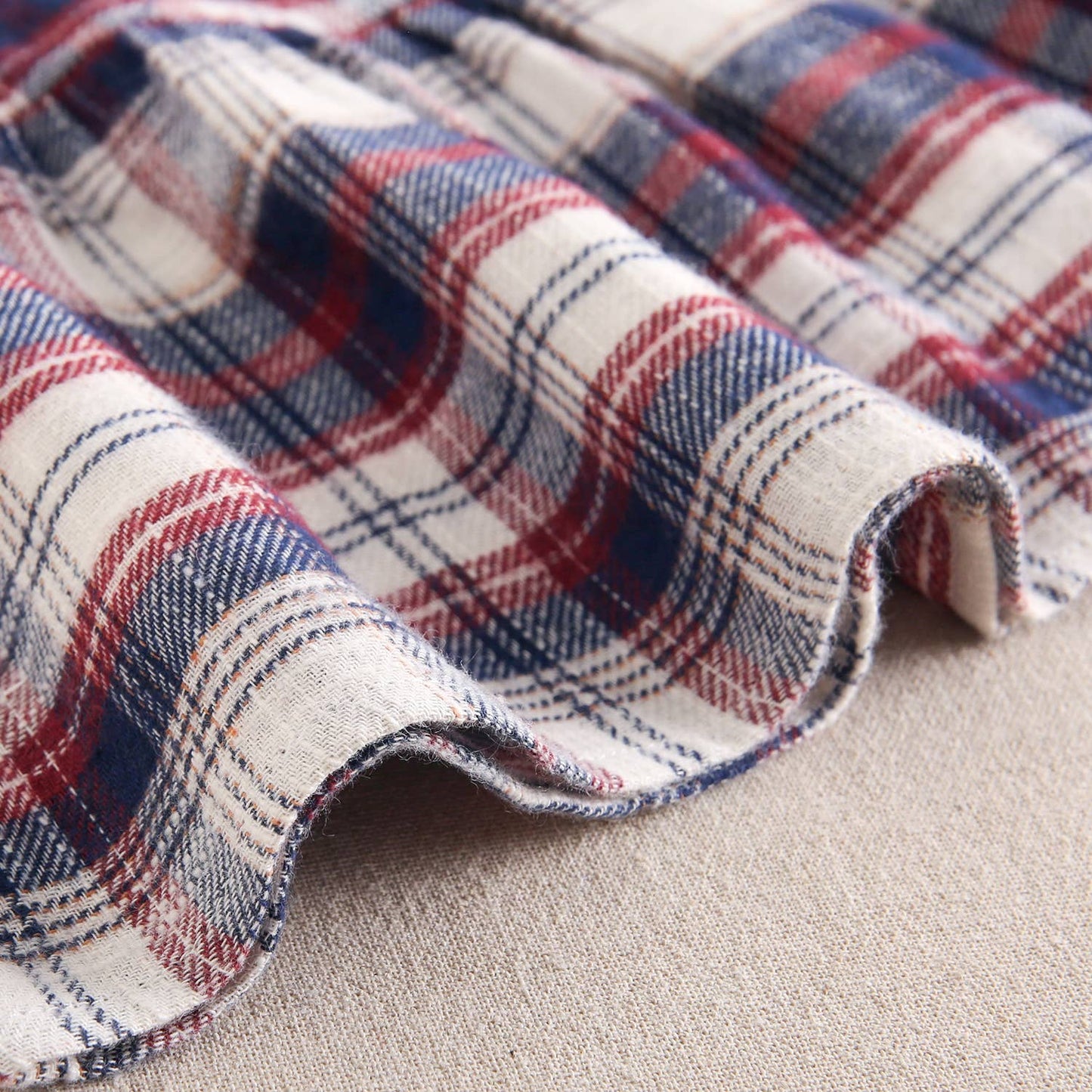 Abito in flanella scozzese blu e bordeaux 11410081-5