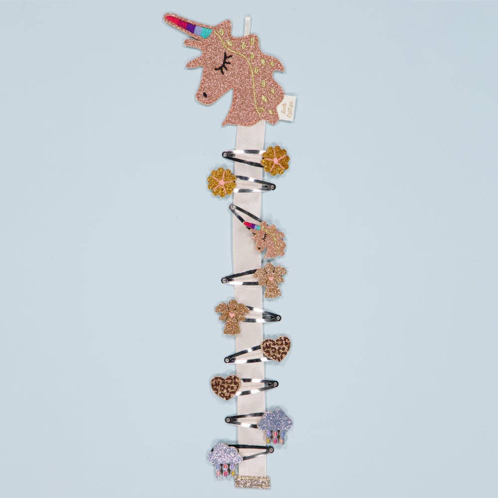 Porta-mollette da parete - Unicorno