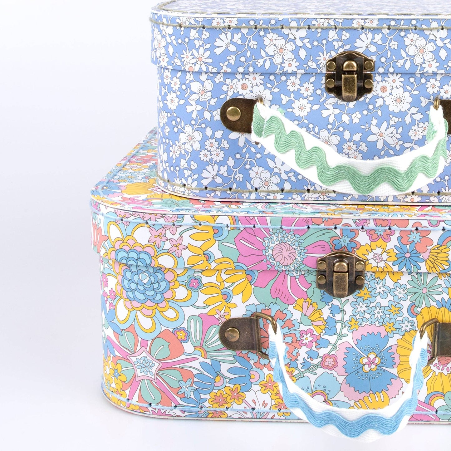 Valigette Meri Meri x Liberty in cartone cucito, set da 2
