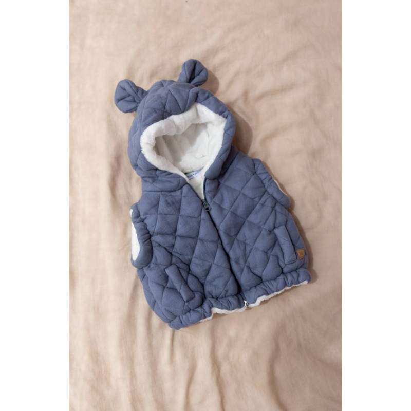 Gilet con orecchie - Jeans Blue