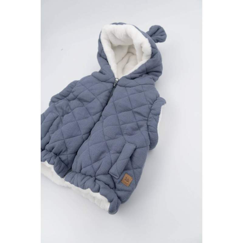 Gilet con orecchie - Jeans Blue